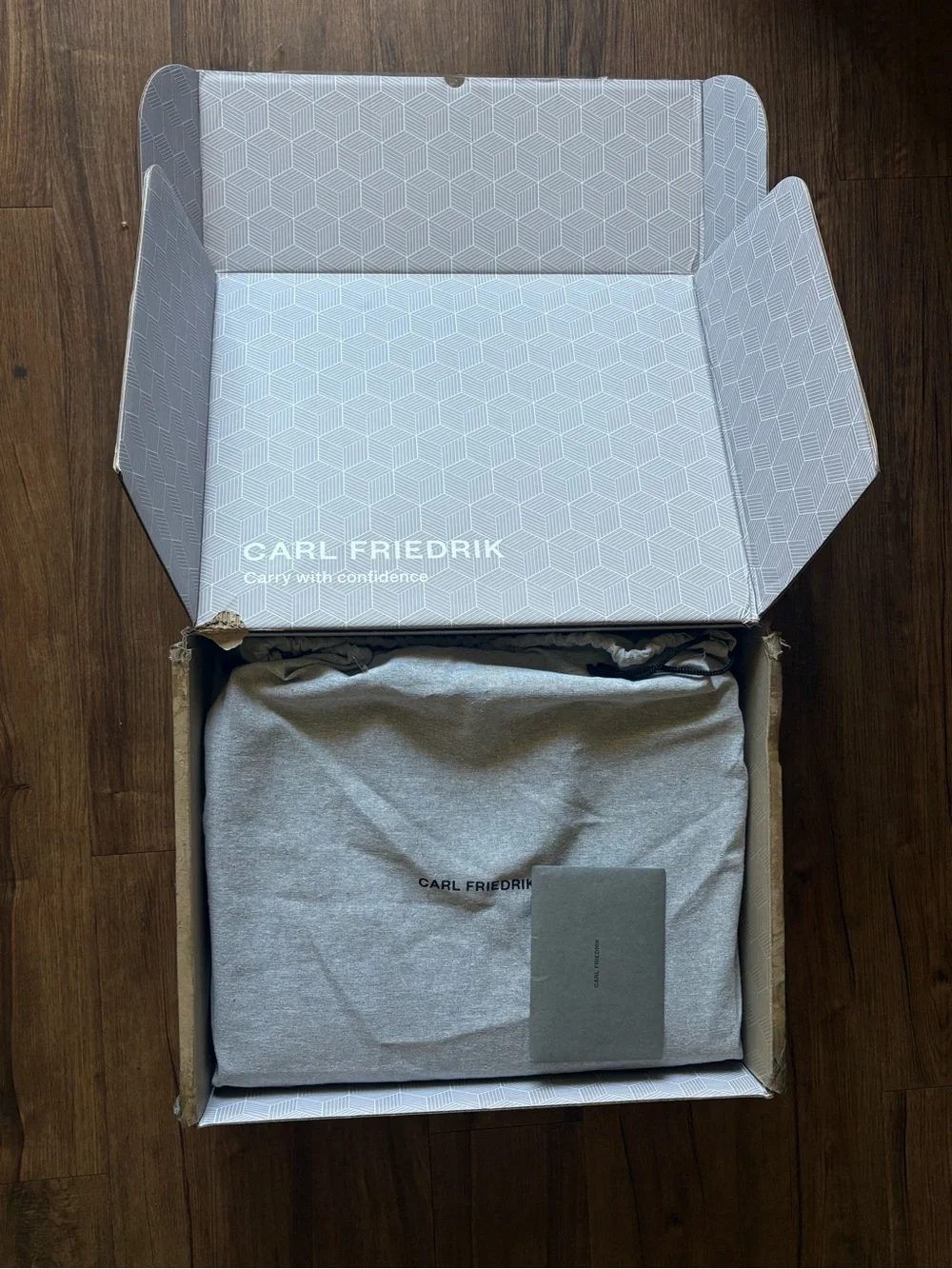 AUTHENTIC Carl Friedrik Overnight NEW WITH TAGS* Open Box- Black
